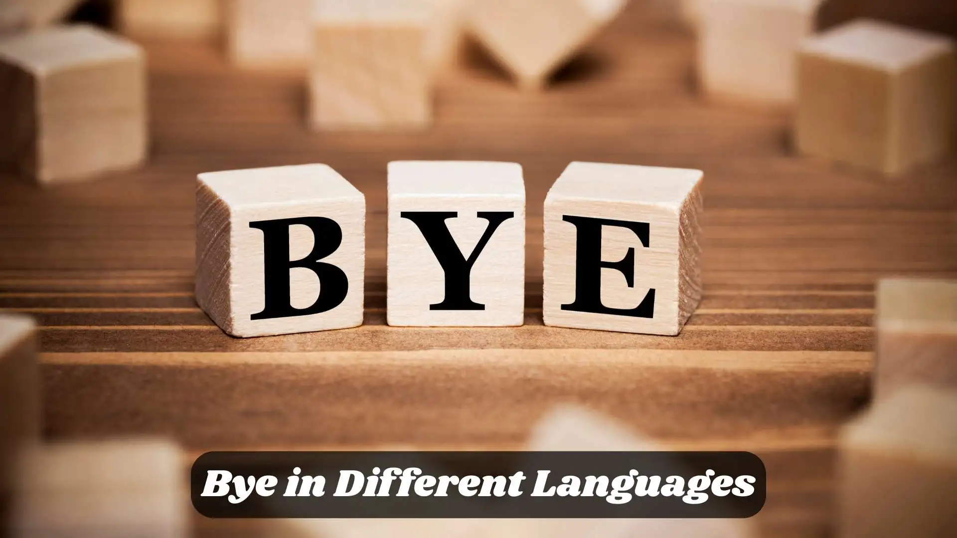 Bye in Different Languages