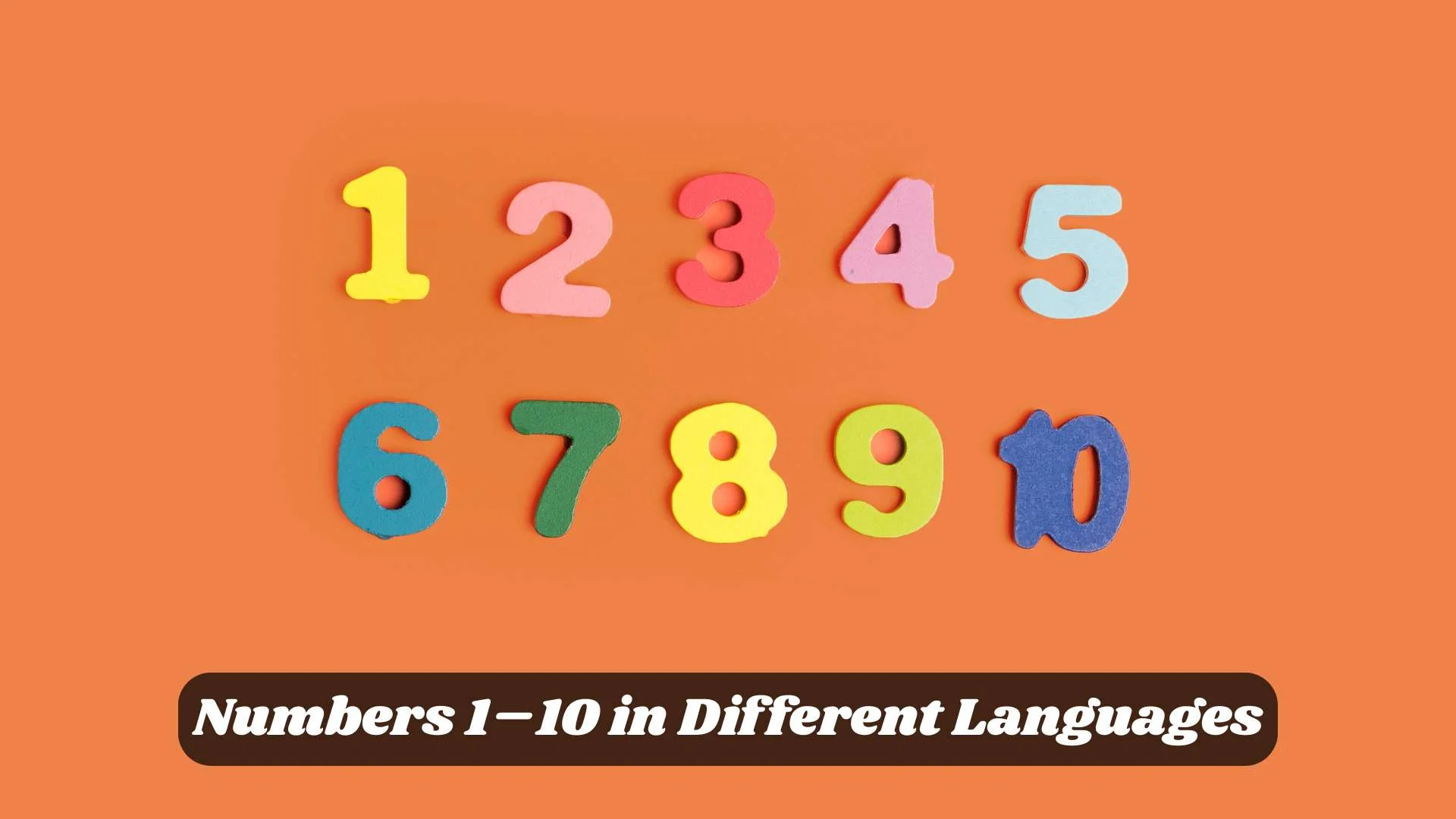 🔢 Numbers 1–10 in Different Languages | A Universal Counting Guide