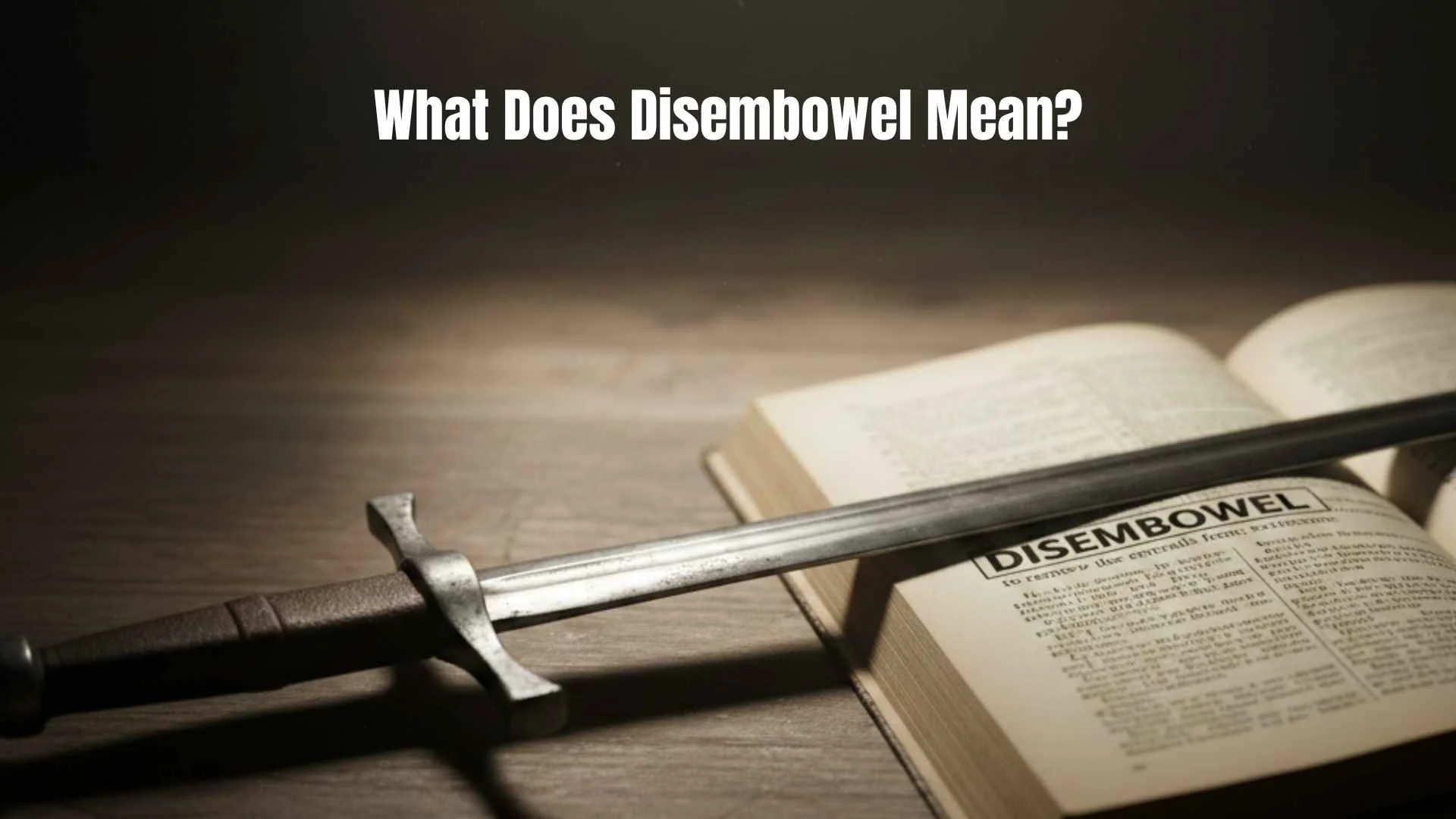 What Does Disembowel Mean | Complete Guide to the Definition for 2026