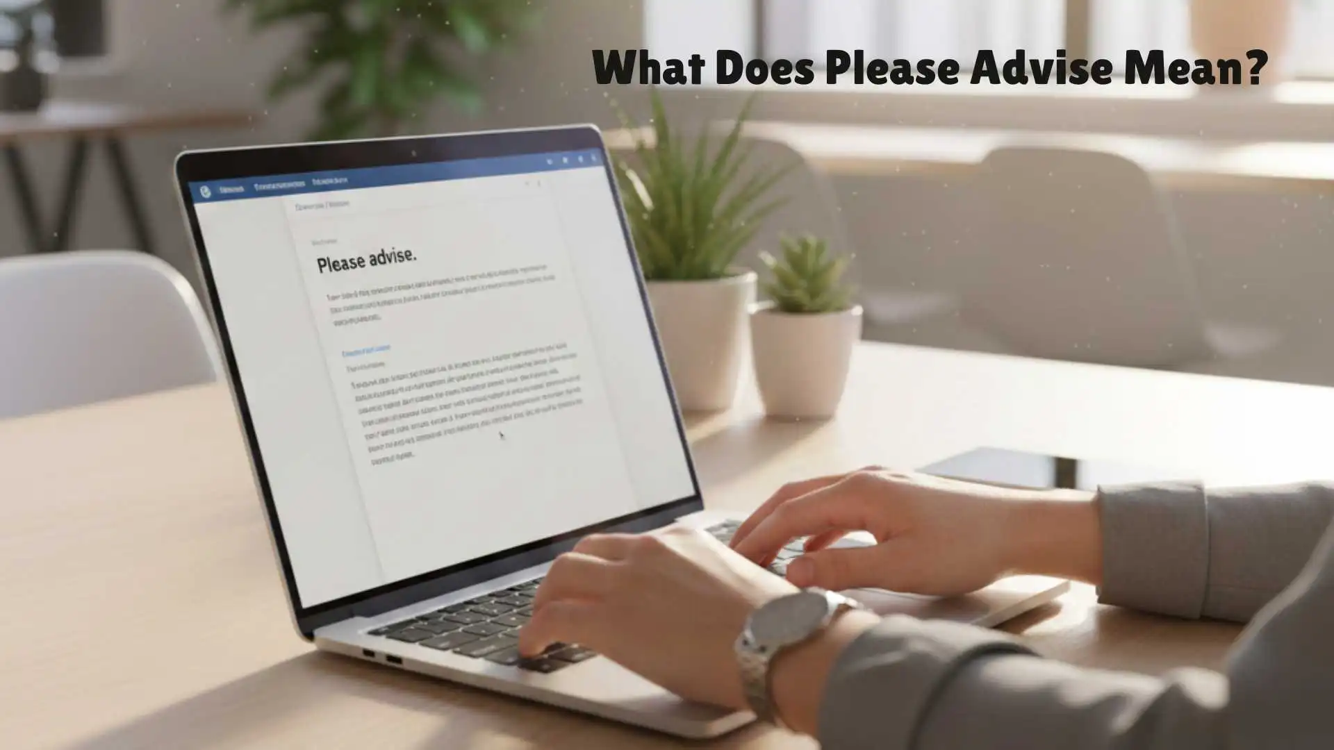 What Does Please Advise Mean? A Complete Guide to Using This Professional Phrase in 2026